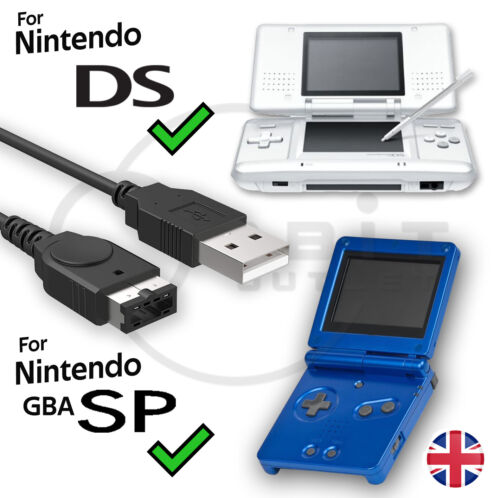 USB Charger Charging Lead Cable for Nintendo DS NDS & Gameboy advance SP GBA SP - Picture 1 of 3