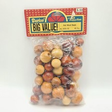 Vintage Darice Big Value Assorted Wood Beads 45pcs NOS Taiwan