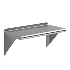 12" x 24" Stainless Steel Commercial Metal Wall Shelf | NSF ||