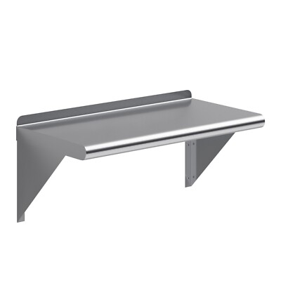 12'' x 24'' Stainless Steel Commercial Metal Wall Shelf | NSF ||