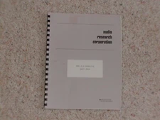 Vintage Original Audio Research SP6/C Manual. Good Condition.