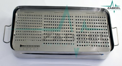 2,0/2,7/3,5 mm kortikale Schrauben Box, Gestell, Koffer, Sterilisation Ortho Tierarzt ZaBeel - Bild 2 von 4