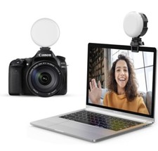 JUSMO LED Video Light with 3 Cold Shoe, Rechargeable CRI95 2500K-6500K