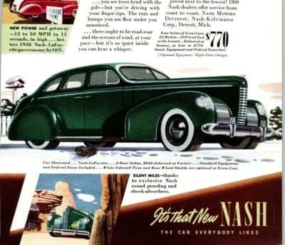 PRINT AD 1939 Nash Lafayette Don't Let Others Spoil Your Fun 6.75 x 10 - Image 1 of 2