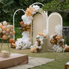 Set of 3 Wedding Arch Balloon Frame Metal Backdrop Stand Garden Floral Arch Deco