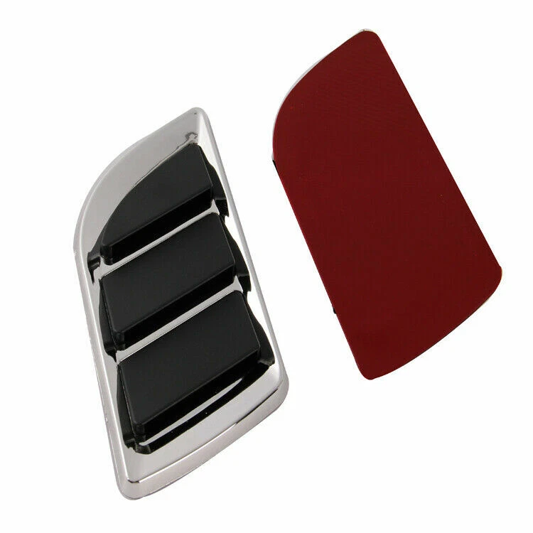 Par de pegatinas de admisión de cubierta de orificio de guardabarros de ventilación de flujo de aire lateral delantero para automóvil de ajuste universal Foto 4 de 4