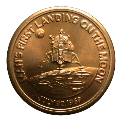 Apollo 11 Mission 1969 First Moon Landing Medal | eBay