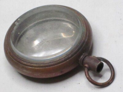 antique KEYSTONE WATCH CASE Guaranteed Silveroid genuine *damaged glass