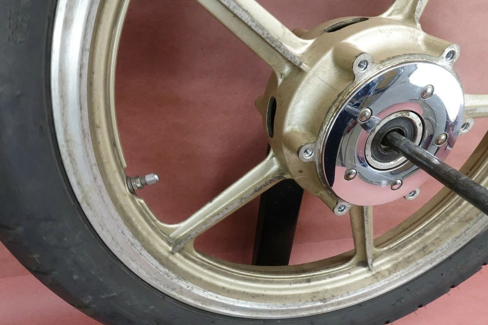 1986-1999 Yamaha VIRAGO 1100 XV1100 Front Wheel Rim Tire 100/90-19 - Image 4 of 4