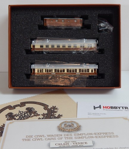 Hobby Train escala N; #H22103 3 vagones SIMPLON "ORIENT" EXPRESS, Calais a Venecia - Imagen 1 de 8
