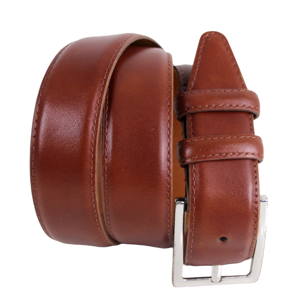 Nordstrom BROWN GENUINE LEATHER 1 3/8