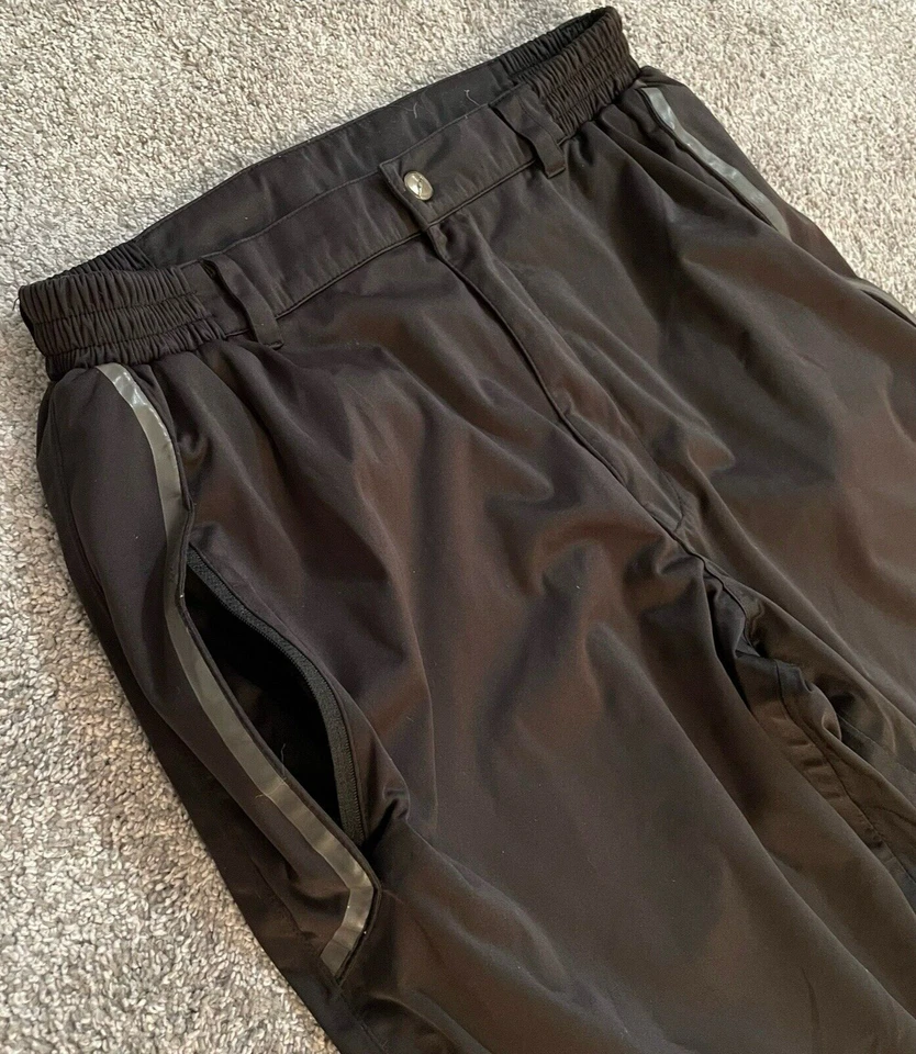 Sun Mountain Rain Wear Women’s Size L 30 x 30 Black Polyester Golf Pants (C5) - Image 3 of 4