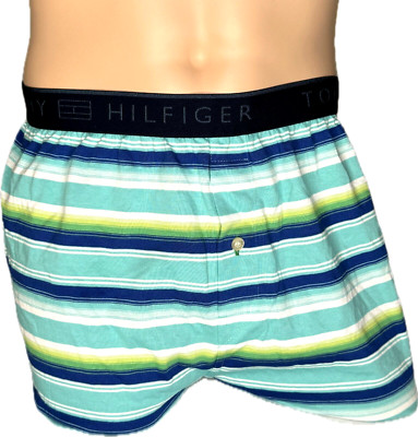 Tommy Hilfiger Men's 100% Cotton Woven Boxers Size M Underwear Multicolor