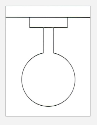 Blank Circle Shelf Dangler (5''), 1-Up D-Cut 8.5''x 11'' Wh 67lb Vellum- 250 Sheets