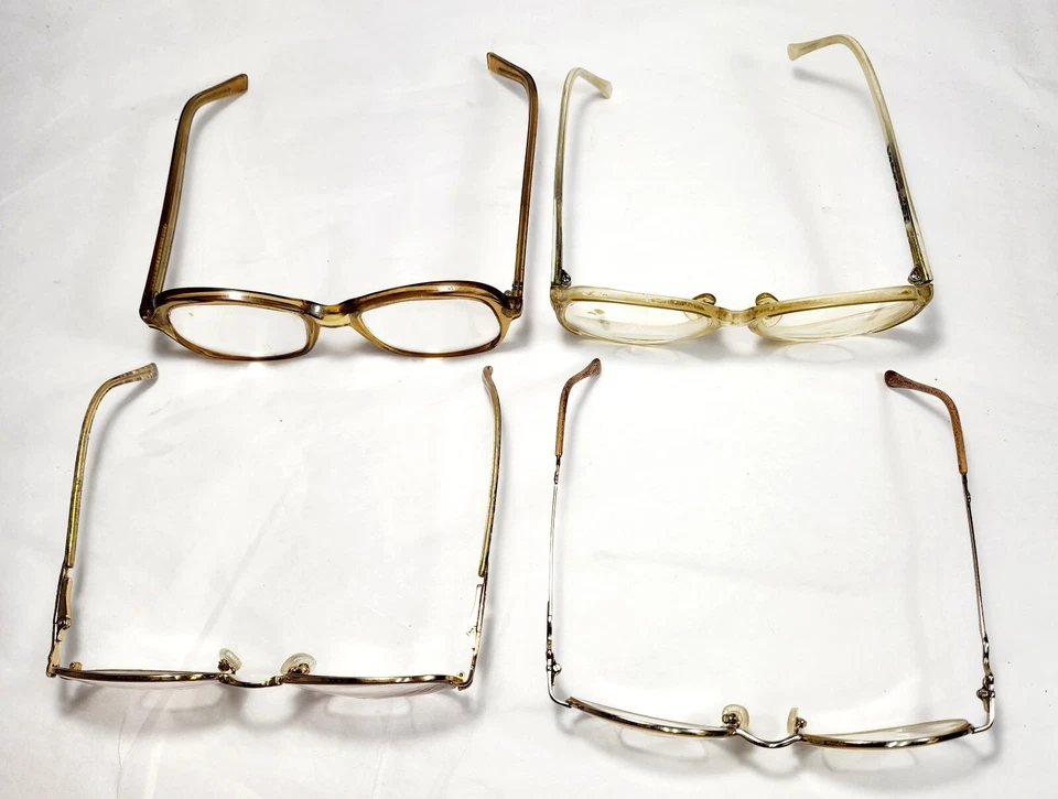 Lote de 4 anteojos estilo vintage años 70 VAM beige, dólar de plata y otros marcos Foto 2 de 3
