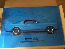 BFGOODRICH SIGN  ORIGINAL1965 FORD BLUE SHELLBY GT350R  MUSTANG POSTER GAS & OIL