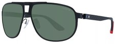 BMW M BW0010P-05R Unisex Matte Black Sunglasses Green Lens