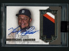 2019 Topps Dynasty Miguel Cabrera Auto Jersey Patch #6/10 Tigers Nice!