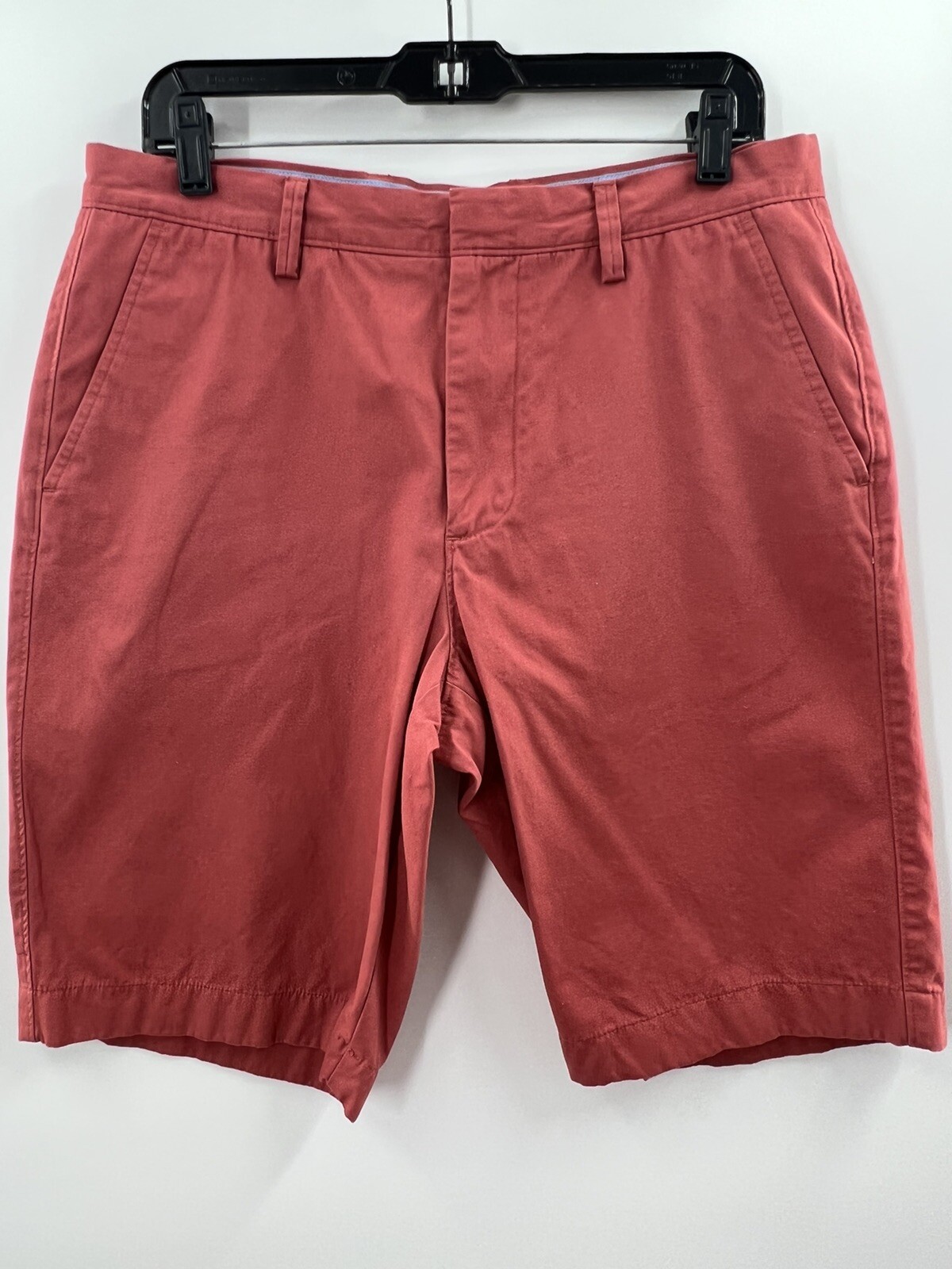 J.Crew Factory Men's Rivington Cotton Flat Front Shorts Pink Salmon