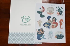 Archer & Olive Vintage Mermaid Sticker Sheet Journaling ONE sheet