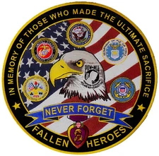 Never Forget Patch - 12x12 inch - PL4808