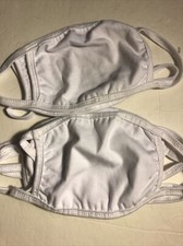 Washable Reusable Cloth Face Masks White Lot Of 6