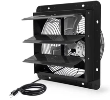 14" Shutter Exhaust Fan 1950 CFM Industrial Speed Wall Mount Garage Shop Attic