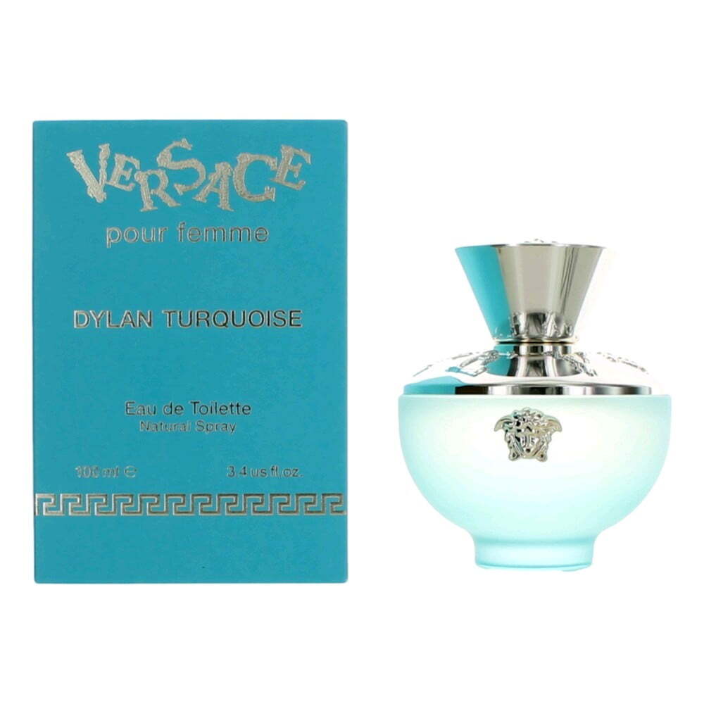 Versace Dylan Turquoise by Versace 3.4 oz Eau De Toilette Spray for Women *NIB
