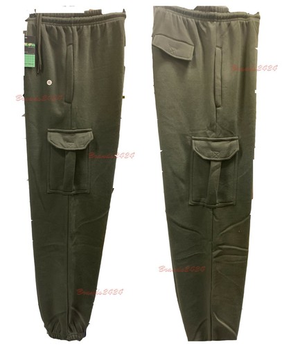 Mens Cargo Combat Jogging Bottoms Trousers Elasticated Tracksuit Joggers S-2XL - Picture 2 of 5