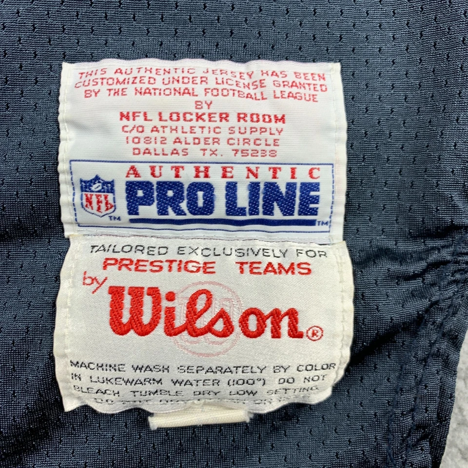 Camiseta De Colección Walter Payton 48 Negra Chicago Bears Wilson Hecha en EE. UU. Corte Profesional Foto 3 de 4
