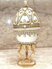 Cristianismo Navidad Regalo Vintage Fabergé Huevo Lujo Navidad Regalo Oro 24k