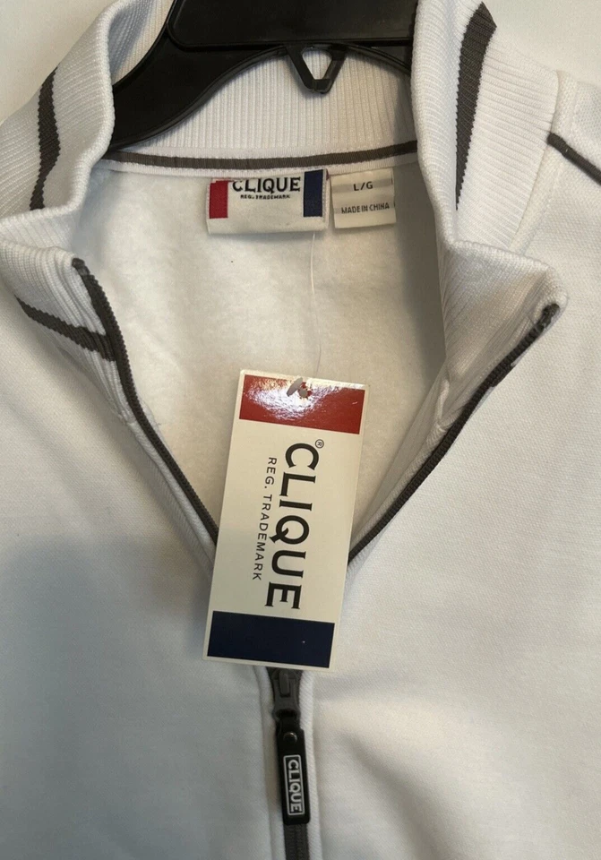 Abrigo para hombre Clique MQ00030, blanco, grande Foto 3 de 4