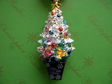 CHRISTOPHER RADKO SAKS FIFTH AVENUE HOLIDAY SHOPPER 2007 3011936 GLASS ORNAMENT