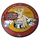 Vintage Snap-On Tools Porcelain Sign - Auto Wrench Gas Service Garage Shop Sign