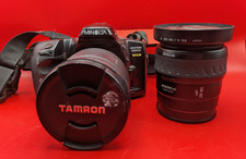 Minolta Maxxum 450si 35mm SLR Film Camera w/ 2 Lenes