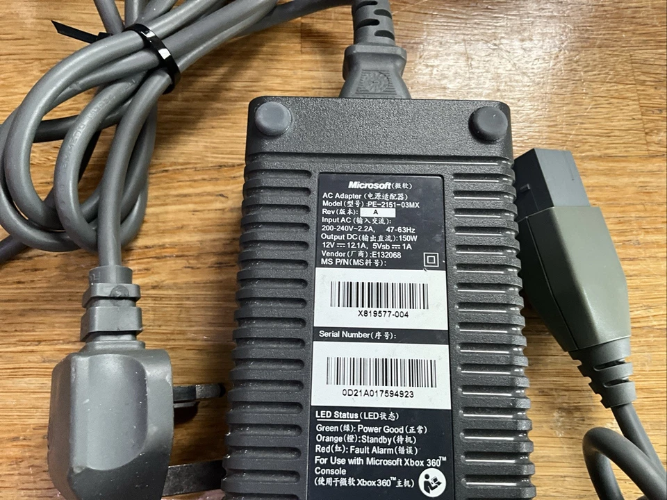 Microsoft PE-2151-03MX Power Supply AC Adapter Black 12V 12.1A 150W for Xbox 360 - Image 2 of 4