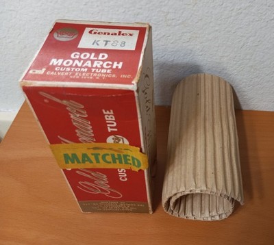 Genalex Gold Lion KT88 Black Plate Made in England 6550 Tested