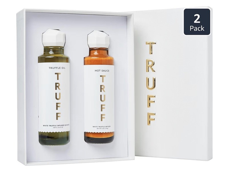 TRUFF White Truffle Gift Set, White Truffle Oil and Hot Sauce, Holiday 2-Pack