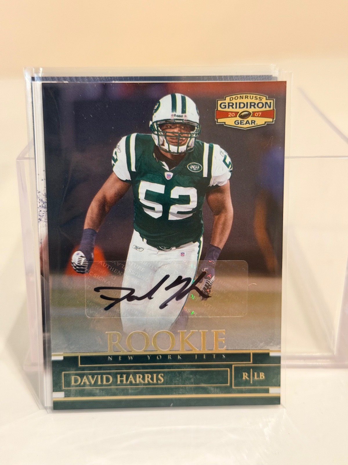2007 Donruss Gridiron Gear Rookie Auto /250 - David Harris #127 (AU, RC)
