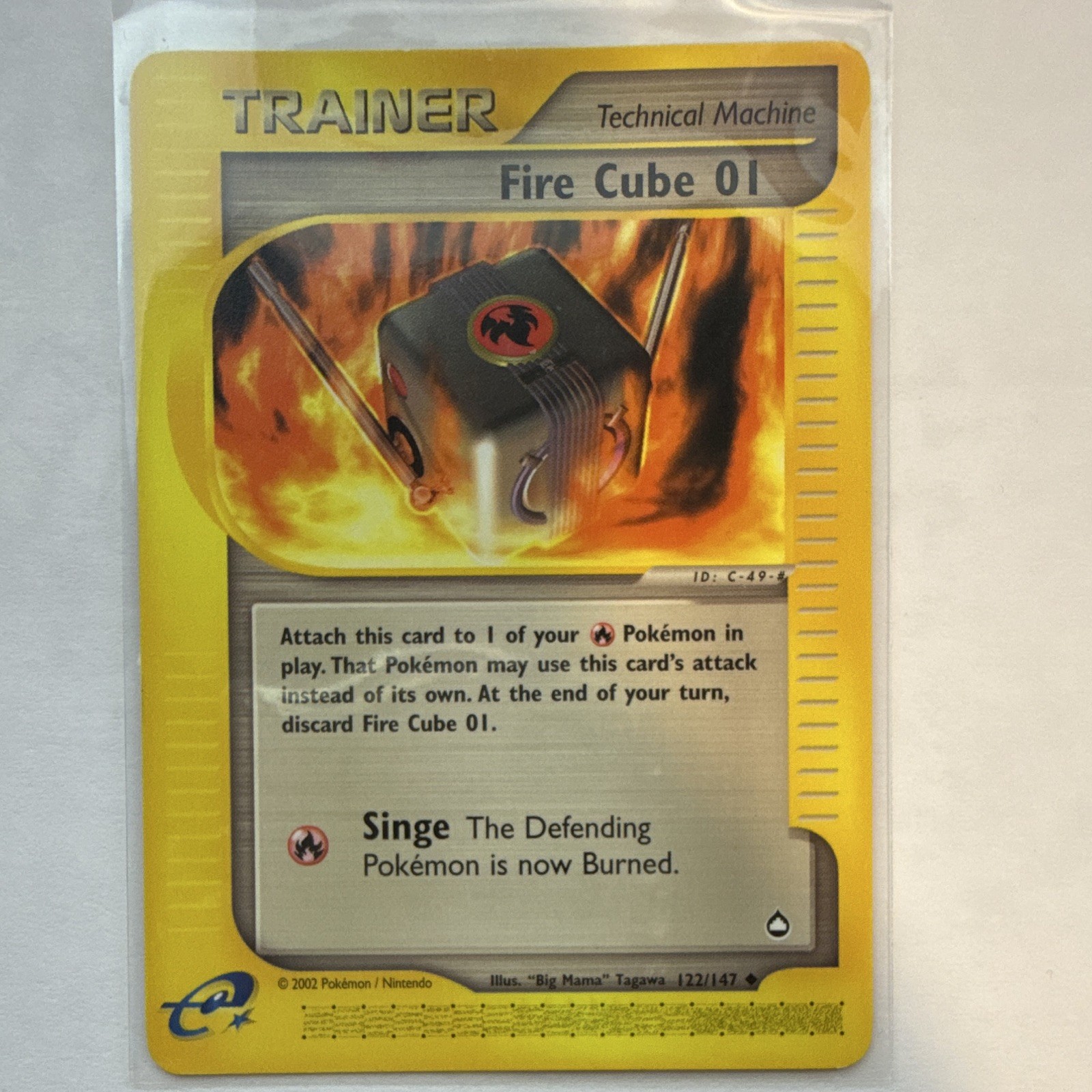 The Pokémon Company Fire Cube 01 Pokémon TCG Aquapolis 122/147 Regular English