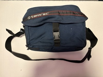 Vintage 1990 Tamrac USED Model 603 Lens Bridge System Blue Shoulder Camera Bag