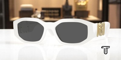 VERSACE VE4361 401 87 White Grey 53 mm Unisex Sunglasses