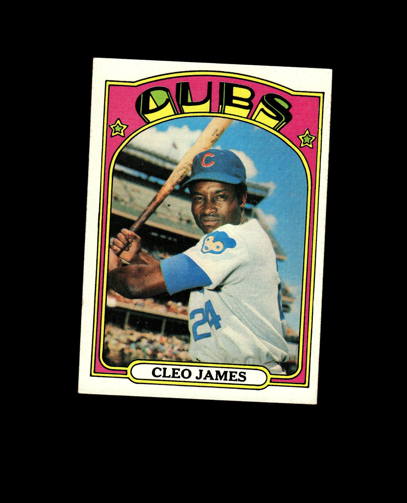 1972 Topps 117A Cleo James Yellow under C and S NM #D1,486435
