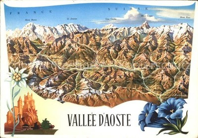 Valle d Aosta Panoramic Map