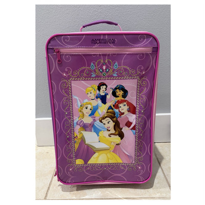 American Tourister Disney Princess Rolling Luggage Girls Carry-on 18 