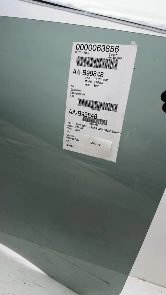 04 05 06 07 08 FORD PICKUP F150 Rear Door Glass/window Ford Right OEM BG001-2 - Image 4 of 4