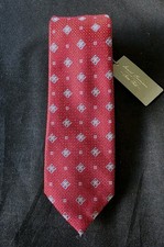 CREMIEUX SIGNATURE LIMITED EDITION TIE HAND MADE IN ITALY BURGUNDY -NWT
