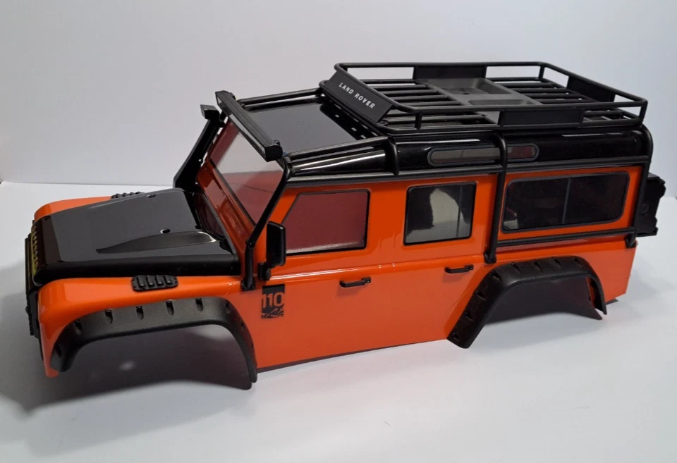 Traxxas Trx4 DEFENDER BODY ONLY (Orange) Led Lights + Adventure Edition + Extras - Image 2 of 4