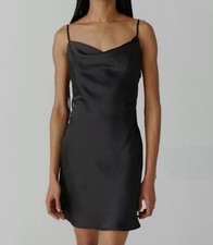 Urban Outfitters Cowl Neck Slip Dress Size XL Black