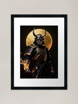 Das Aureum Oni Ronin gerahmte Kunst Pri gerahmtes Wandbild Poster Leinwanddruck Bild
